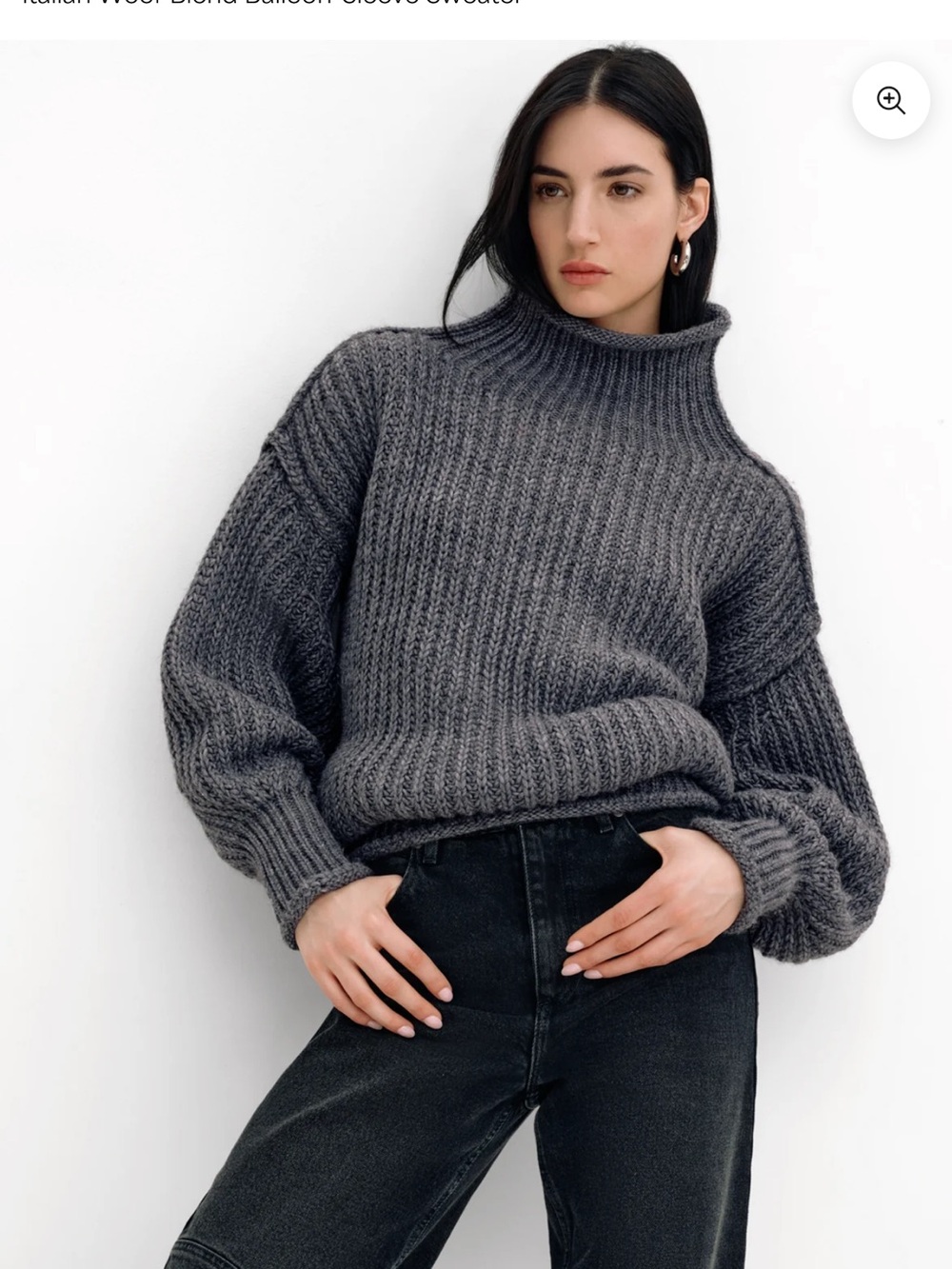 Marcella Brenda Sweater, NWOT, Medium, Gray